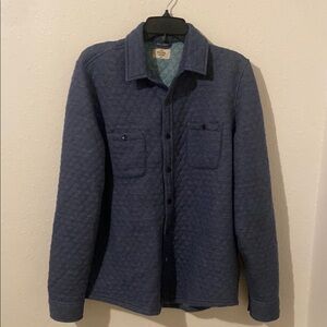 Marine Layer Men’s Large Quilted Blue Jacket
